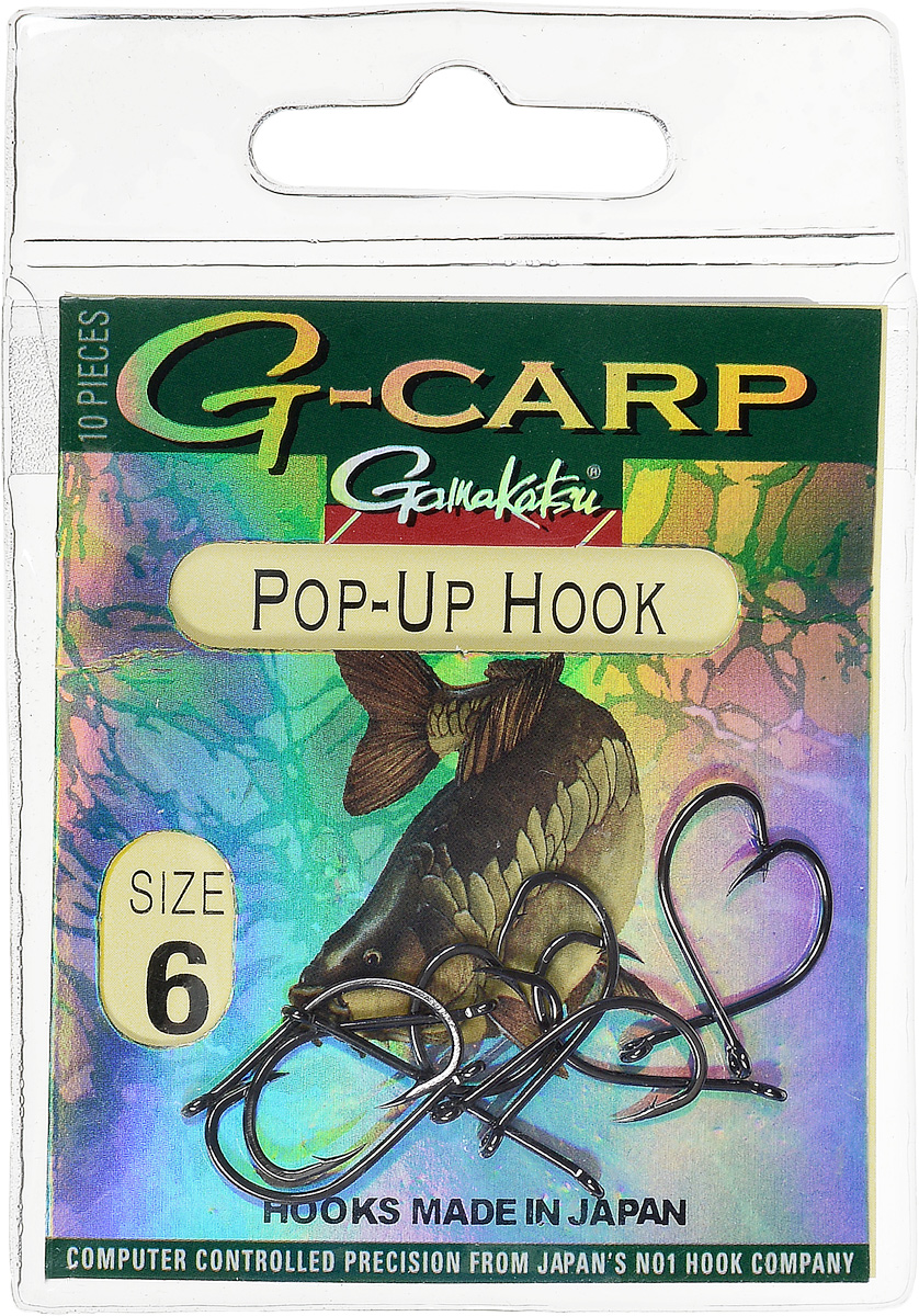 Крючок рыболовный Gamakatsu G-Carp. Pop-Up Hook, №6, 10 шт4271825 Крючок рыболовный Gamakatsu G-Carp. Pop-Up Hook, №6, 10 шт4271825Gamakatsu G-Carp. Pop-Up Hook - легкий прочный крючок универсальной формы, предназначенный для создания различных схем волосяной оснастки c Pop-Up наживками. Крючок содержит жало с углублением, кованое цевье, джиг-крючок, круглое ушко.На сегодняшний день рыболовные крючки Gamakatsu являются лучшими по качеству в Японии и Европе. Все крючки выполняются из очень прочной стальной проволоки. Жала крючков имеют химическую заточку. Вид крепления: ушко.Размер крючка: №6.