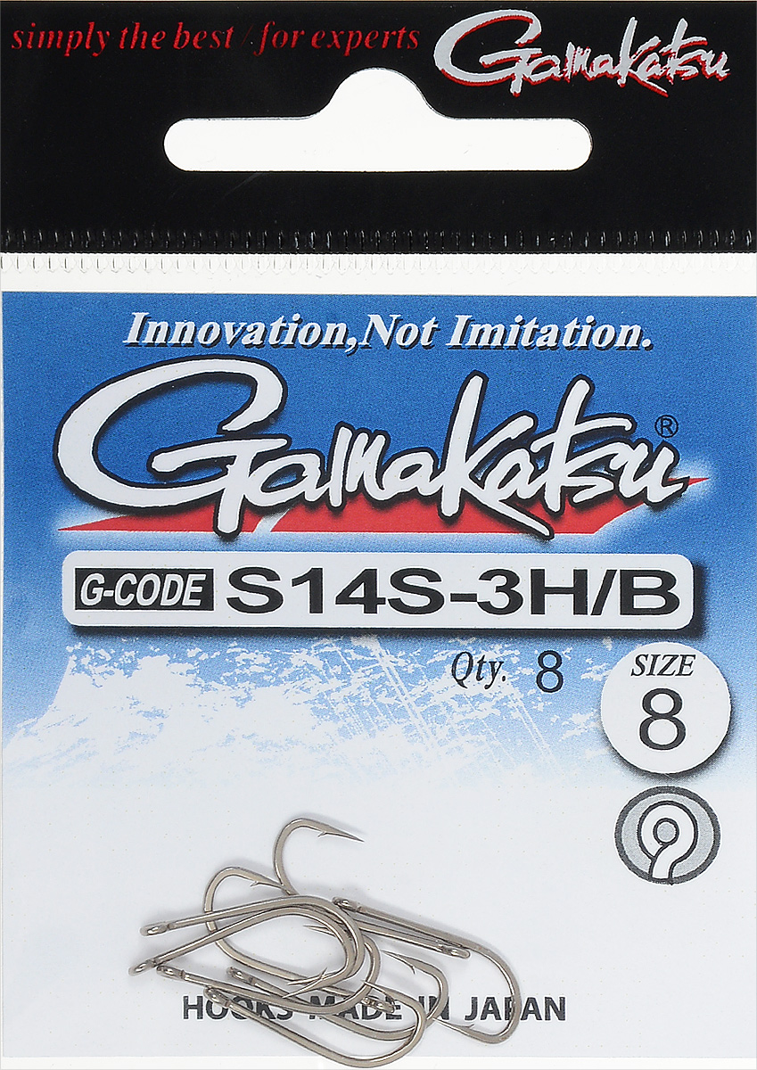 Крючок рыболовный Gamakatsu S14S-3H/B, размер 8, 8 шт30065 Крючок рыболовный Gamakatsu S14S-3H/B, размер 8, 8 шт30065Крючок Gamakatsu S14S-3H/B предназначен для ловли нахлыстом. Изделие изготовлено из высококачественной и прочной стали. Крючок прекрасно справляется с любой рыбой как на море, так и на спокойной воде. Размер: 8.Количество: 8 шт. Вид головки: кольцо.