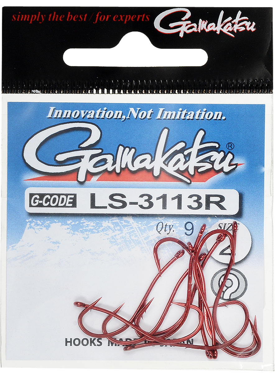 Крючок рыболовный Gamakatsu LS-3113R, №2, 9 шт8570BN-01-D Крючок рыболовный Gamakatsu LS-3113R, №2, 9 шт8570BN-01-DРыболовный крючок Gamakatsu LS-3113R изготовлен из стали. Крючок подходит как для растительных, так и для животных насадок. Содержит круглое ушко, жало с углублением и кованое цевье. Длинный загиб позволяет лучше удерживать приманку.Вид крепления - кольцо.Размер крючка: №2. Количество штук в упаковке: 9 штук.