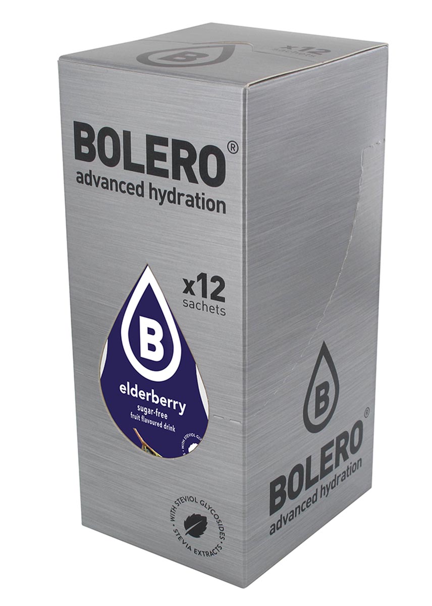 Напиток быстрорастворимый Bolero Elderberry / Ягоды бузины, 9 г х 12 штЦБ-00003158 Напиток быстрорастворимый Bolero Elderberry / Ягоды бузины, 9 г х 12 штЦБ-00003158Быстрорастворимый напиток предназначен для спортсменов, в период интенсивных тренировок в дополнение к основному рациону в соответствии с программой, разработанной для данных видов спорта. Каждый пакетик (9 г) рассчитан на приготовление 1,5-2 литра сока. Их также очень удобно носить с собой. Состав: без добавления ГМО. Не содержит глютен, без сахара. -Лимонная кислота, яблочная кислота, мальтодекстрин;- ароматические и вкусовые вещества; - L-аскорбиновая кислота. - натуральные ароматизаторы и подсластители: ацесульфам К, сукралоза,стевиогликозиды (экстракты стевии), регулятор кислотности: тринатрийцитрат. - разрыхлитель: трикальцийфосфат; - загустители: гуаровая камедь, гуммиарабик (аравийская камедь). Товар не является лекарственным средством. Товар не рекомендован для лиц младше 18 лет. Могут быть противопоказания иследует предварительно проконсультироваться со специалистом. Товар сертифицирован.