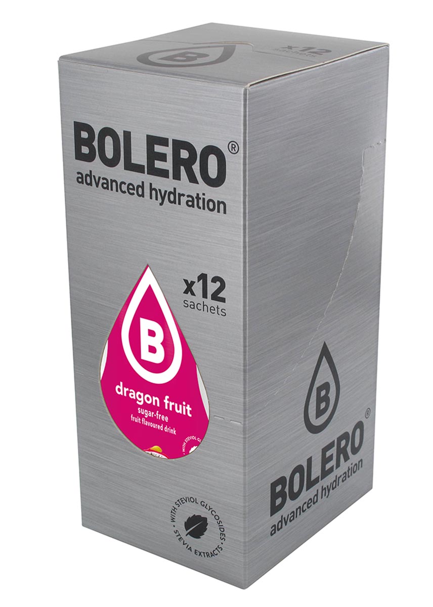 Напиток быстрорастворимый Bolero Dragon Fruit / Драконий фрукт, 9 г х 12 штЦБ-00003659 Напиток быстрорастворимый Bolero Dragon Fruit / Драконий фрукт, 9 г х 12 штЦБ-00003659Быстрорастворимый напиток предназначен для спортсменов, в период интенсивных тренировок в дополнение к основному рациону в соответствии с программой, разработанной для данных видов спорта. Каждый пакетик (9 г) рассчитан на приготовление 1,5-2 литра сока. Их также очень удобно носить с собой. Состав: без добавления ГМО. Не содержит глютен, без сахара. -Лимонная кислота, яблочная кислота, мальтодекстрин; - ароматические и вкусовые вещества; - L-аскорбиновая кислота. - натуральные ароматизаторы и подсластители: ацесульфам К, сукралоза,стевиогликозиды (экстракты стевии), регулятор кислотности: тринатрийцитрат.- разрыхлитель: трикальцийфосфат; - загустители: гуаровая камедь, гуммиарабик (аравийская камедь). Товар не является лекарственным средством. Товар не рекомендован для лиц младше 18 лет. Могут быть противопоказания и следует предварительно проконсультироваться со специалистом. Товар сертифицирован.