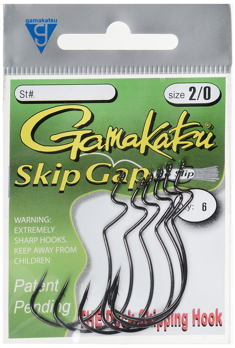 Крючок рыболовный Gamakatsu Skip Gap Minor, размер 2/0, 6 шт14789600200 Крючок рыболовный Gamakatsu Skip Gap Minor, размер 2/0, 6 шт14789600200Крючок Gamakatsu Skip Gap Minor прекрасно подойдет для ловли крупной рыбы. Изделие изготовлено из высококачественной стали. Офсетный крючок предназначен для крепления силиконовых и мягких приманок. Крючок идеально справляется с любой рыбой как на море, так и на спокойной воде. Размер: 2/0.Количество: 6 шт. Вид головки: кольцо.