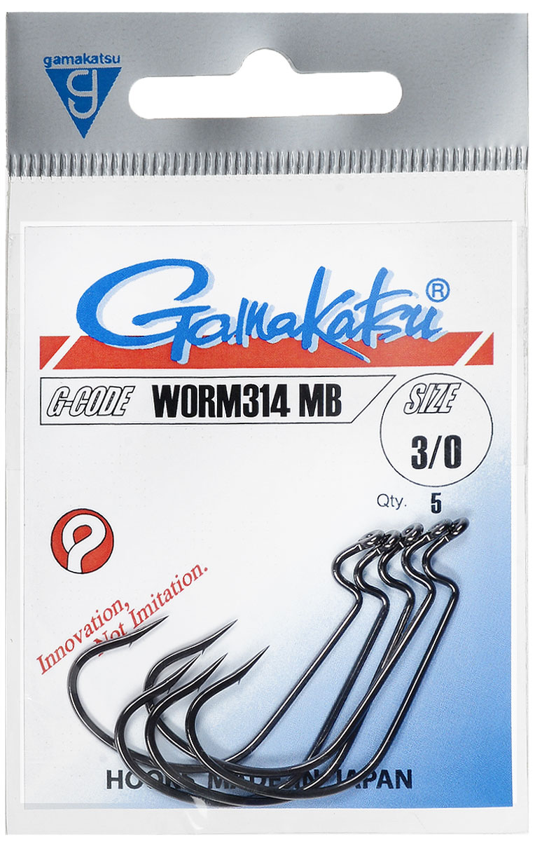 Крючок рыболовный Gamakatsu Worm314 MB, размер 3/0, 5 шт14651201000 Крючок рыболовный Gamakatsu Worm314 MB, размер 3/0, 5 шт14651201000Крючок Gamakatsu Worm314 MB прекрасно подойдет для ловли крупной рыбы. Изделие изготовлено из высококачественной стали и имеет длинное изогнутое цевье. Крючок идеально справляется с любой рыбой как на море, так и на спокойной воде. Размер: 3/0.Количество: 5 шт. Вид головки: кольцо.