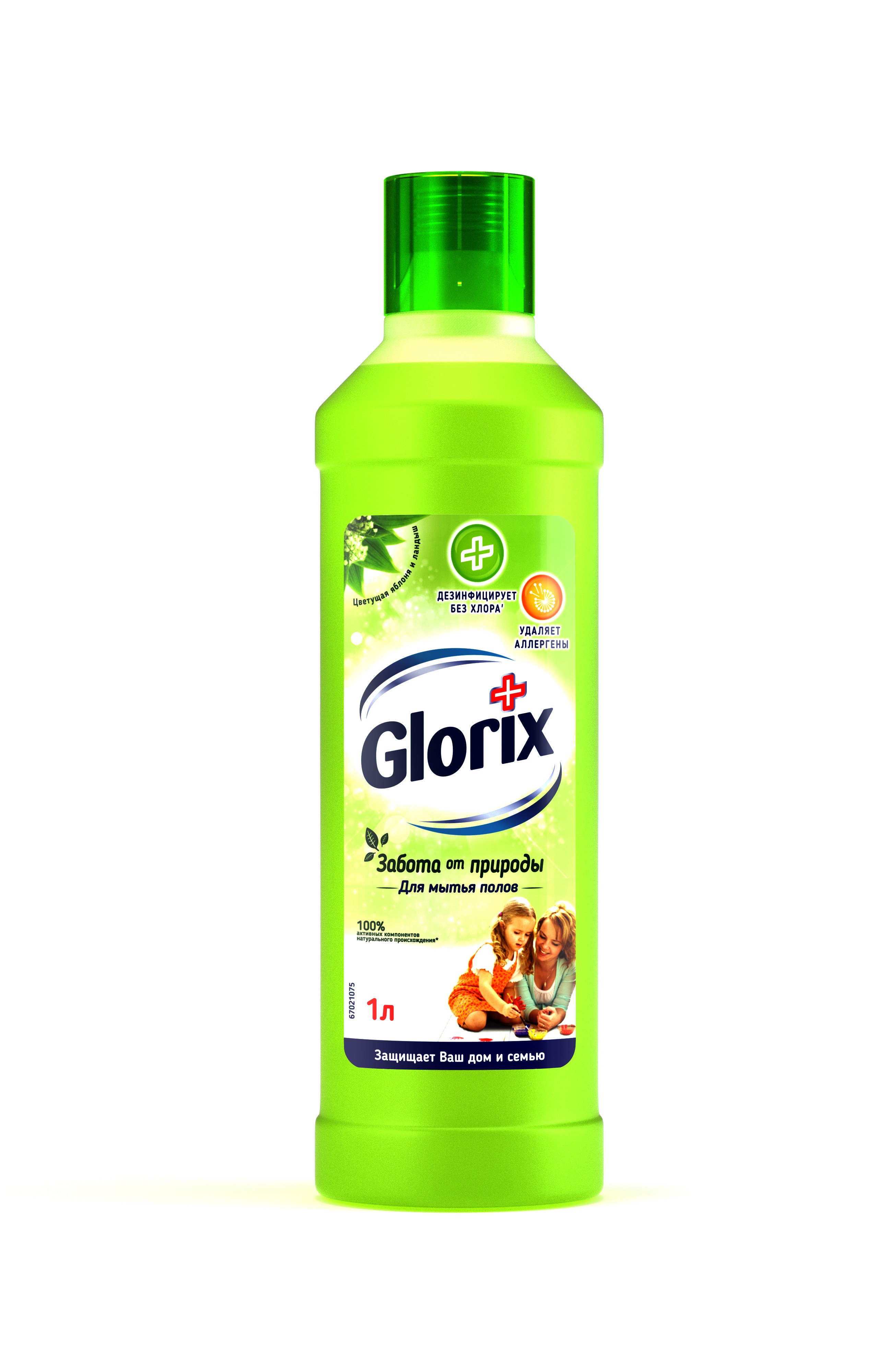 Glorix Средство для мытья пола Забота от природы, цветущая яблоня и ландыш, 1 л391602 Glorix Средство для мытья пола Забота от природы, цветущая яблоня и ландыш, 1 л391602Чистящее средство для пола Glorix Цветущая яблоня и ландыш благодаря инновационной формуле, содержащей активные компоненты только натурального происхождения, эффективно очищает поверхности и обладает антибактериальным действием без хлора. Оставляет приятный запах надолго.Разработано для мытья пола, также идеально подходит для ежедневного очищения других больших и малых поверхностей.Состав: менее 5%: неионогенные ПАВ, катионные ПАВ, отдушка, бутилфенил метилпропиональ, гексил циннамаль, линалоол. Дезинфицирующий агент: менее 5% бензалкония хлорид. Товар сертифицирован.