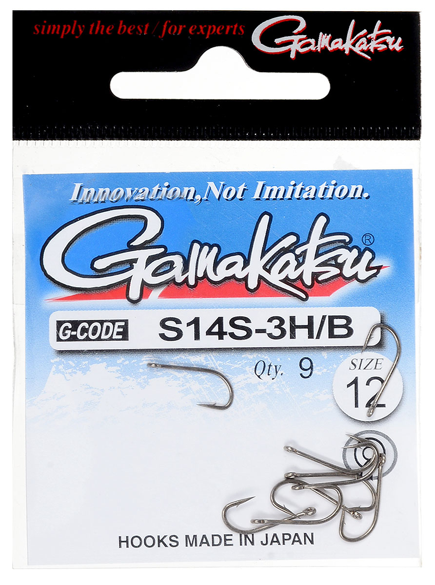 Крючок рыболовный Gamakatsu S14S-3H/B, размер 12, 9 шт4271825 Крючок рыболовный Gamakatsu S14S-3H/B, размер 12, 9 шт4271825Крючок Gamakatsu S14S-3H/B предназначен для ловли мелкой и средней рыбы. Изделие изготовлено из высококачественной и прочной стали. Крючок прекрасно справляется с любой рыбой как на море, так и на спокойной воде. Размер: 12.Количество: 9 шт. Вид головки: кольцо.