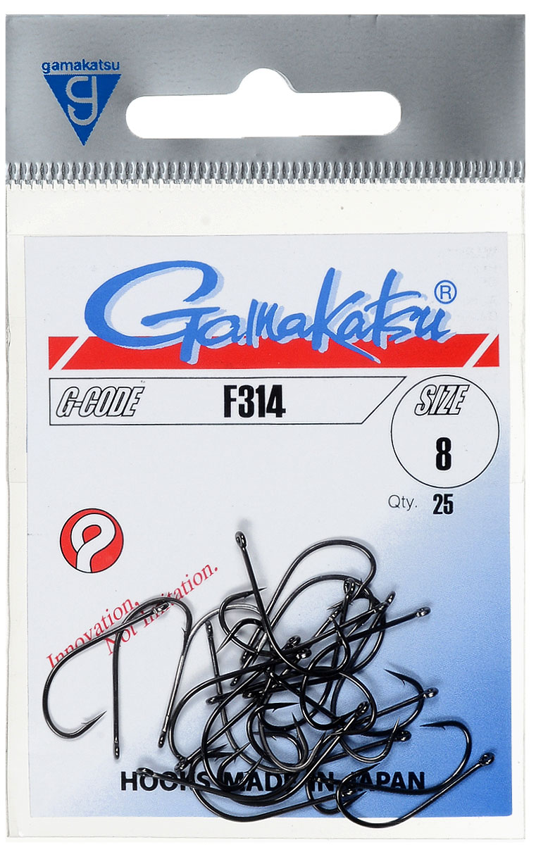 Крючок рыболовный Gamakatsu F314, №8, 25 шт010-01199-23 Крючок рыболовный Gamakatsu F314, №8, 25 шт010-01199-23Рыболовный крючок Gamakatsu F314 изготовлен из стали. Крючок подходит для ловли нахлыстом, предназначен для вязания плавающих и заглубляющихся насадок, прекрасно подходит для ловли щуки и окуня. Содержит круглое ушко, жало с углублением и кованое цевье. Вид крепления - кольцо.Размер крючка: №8. Количество штук в упаковке: 25 штук.