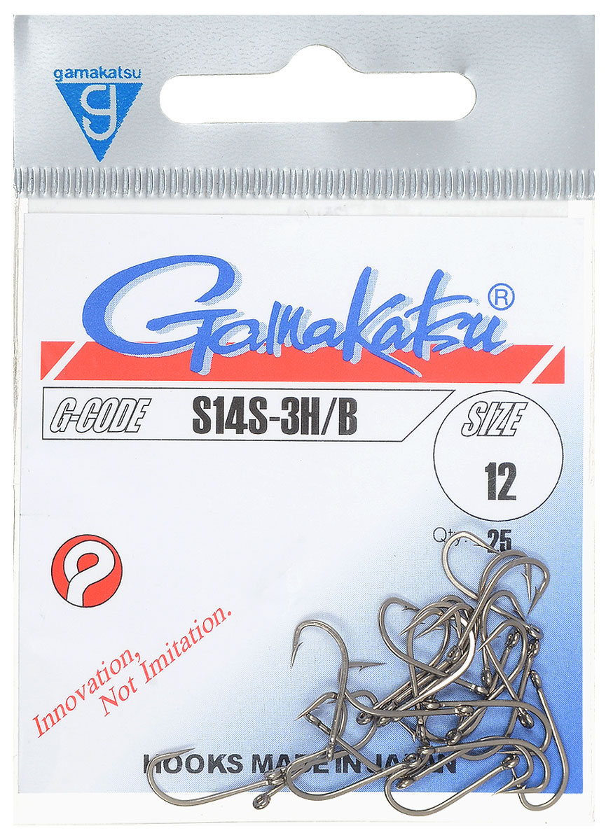 Крючок рыболовный Gamakatsu S14S-3H/B, размер 12, 25 шт9291NI-08-D Крючок рыболовный Gamakatsu S14S-3H/B, размер 12, 25 шт9291NI-08-DКрючок Gamakatsu S14S-3H/B прекрасно подойдет для ловли рыбы. Изделие изготовлено из высококачественной и прочной стали. Подходит для нимф и сухих мушек. Крючок предназначен для рыбалки нахлыстом. Крючок идеально справляется с любой рыбой как на море, так и на спокойной воде. Размер: 12.Количество: 25 шт. Вид головки: кольцо.