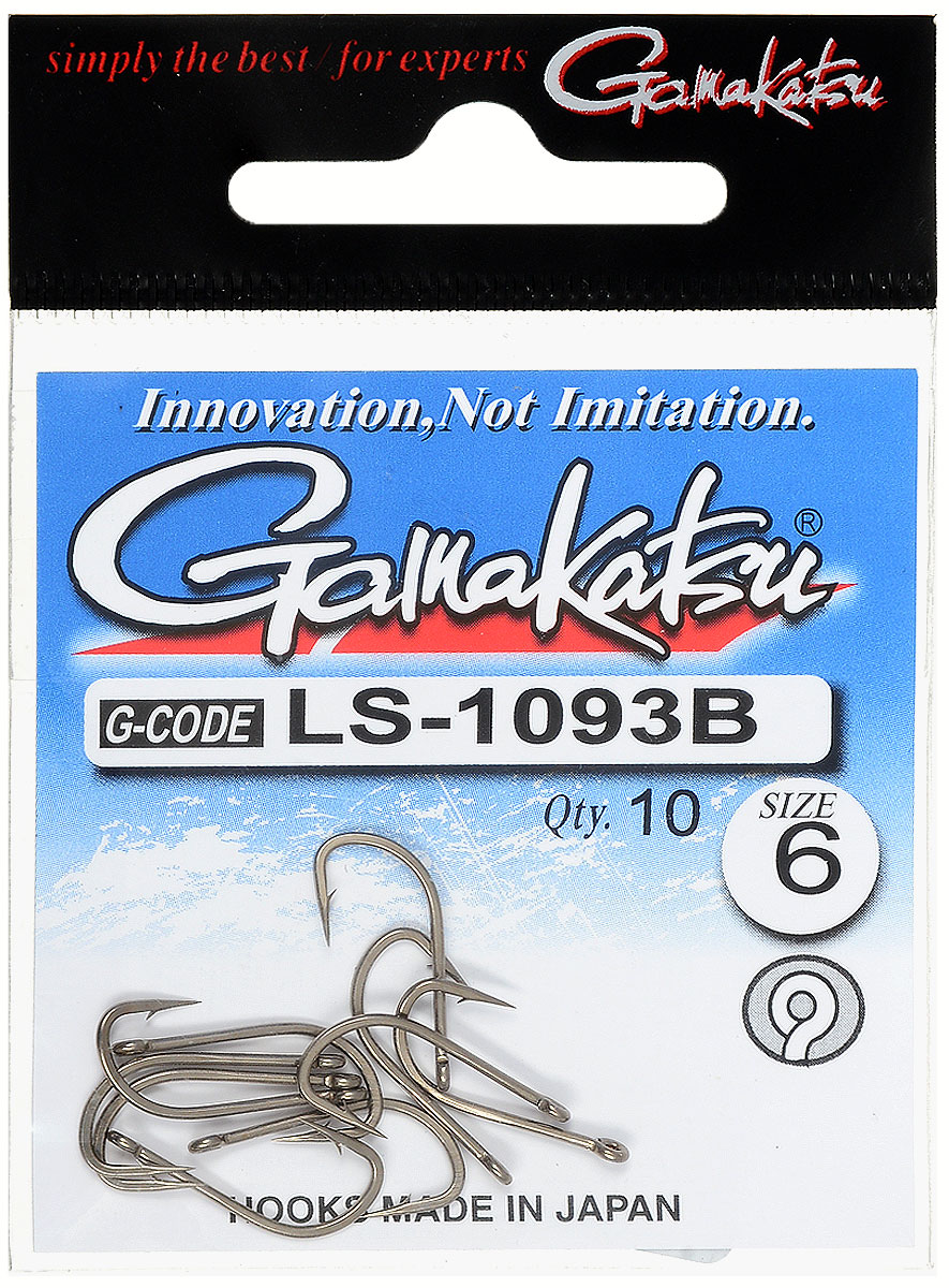Крючок рыболовный Gamakatsu LS-1093B, размер 6, 10 штШар-18ТЛ Крючок рыболовный Gamakatsu LS-1093B, размер 6, 10 штШар-18ТЛКрючок Gamakatsu LS-1093B предназначен для ловли рыбы. Изделие изготовлено из высококачественной и прочной стали. Крючок прекрасно справляется с любой рыбой, как на море так и на спокойной воде. Размер: 6.Количество: 10 шт. Вид головки: кольцо.