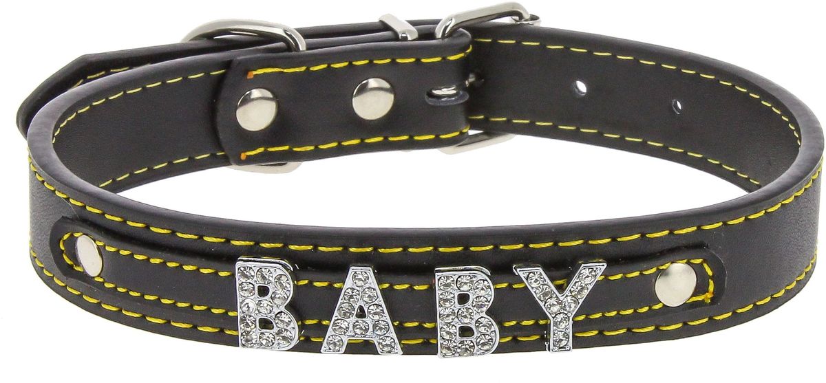 Ошейник для собак Каскад Колибри. Baby, цвет: черный, ширина 20 мм, длина 45 см0120710 Ошейник для собак Каскад Колибри. Baby, цвет: черный, ширина 20 мм, длина 45 см0120710Ошейник для собак Каскад Колибри. Baby выполнен из искусственной кожи и предназначен для собак мелких пород. С внешней стороны изделие оформлено надписью со стразами. Ошейник застегивается на металлическую пряжку и оснащен металлической петлей для поводка. Длина ошейника: 45 см.Ширина ошейника: 20 мм.