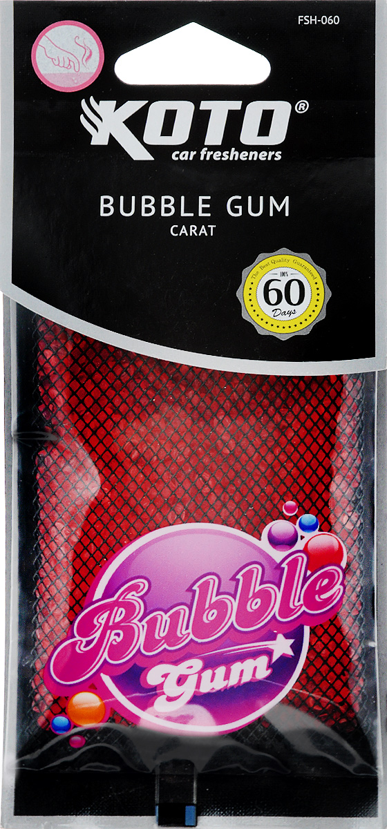 Ароматизатор автомобильный Koto Carat. Bubble gum, гелевый, под сиденьеSVC-300 Ароматизатор автомобильный Koto Carat. Bubble gum, гелевый, под сиденьеSVC-300Автомобильный ароматизатор Koto Carat. Bubble gum эффективно устраняет неприятные запахи и придает легкий приятный аромат. Сочетание геля с парфюмами наилучшего качества обеспечивает устойчивый запах. Кроме того, ароматизатор обладает элегантным дизайном, поэтому будет гармонично смотреться в салоне любого автомобиля. Благодаря удобной конструкции, его можно положить под сиденье. Ароматизатор имеет продолжительный срок службы - до 60 дней. Его можно использовать не только в автомобиле, но и в домашних условиях.