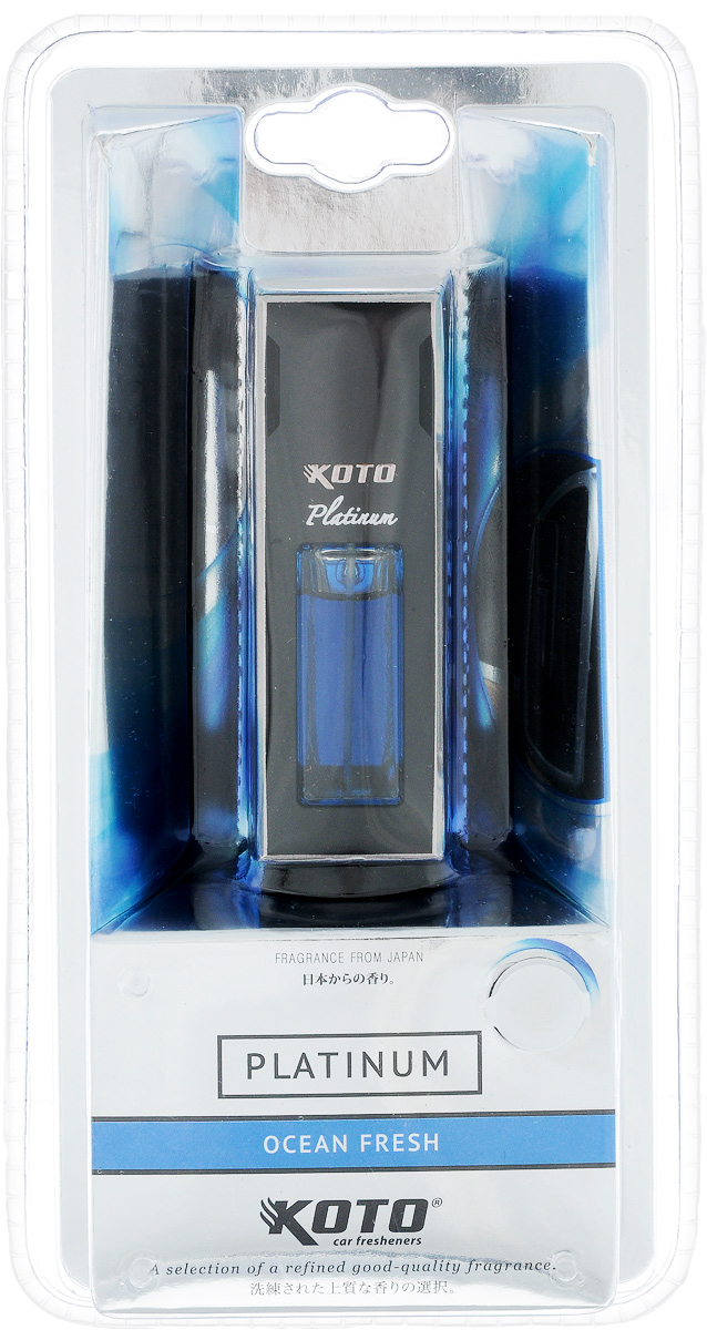 Ароматизатор автомобильный Koto Platinum. Ocean fresh, 12 млCA-3505 Ароматизатор автомобильный Koto Platinum. Ocean fresh, 12 млCA-3505Ароматизатор Koto Platinum. Ocean fresh эффективно устраняет неприятные запахи и придает легкий приятный аромат. Изделие предназначено для размещения в автомобиле на дефлекторе с помощью клипсы.
