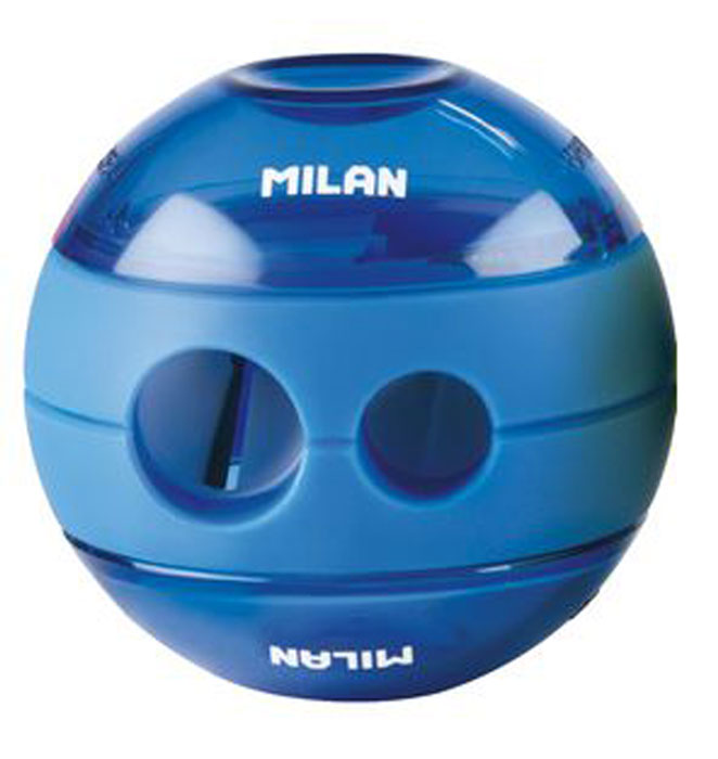 Milan Точилка Sphere с контейнером цвет синий20156212 Milan Точилка Sphere с контейнером цвет синий20156212Оригинальная модель точилки Milan Sphere с двумя отверстиями - для затачивания карандашей разных диаметров 11/8 мм. Эффектный дизайн и отличное качество материалов.