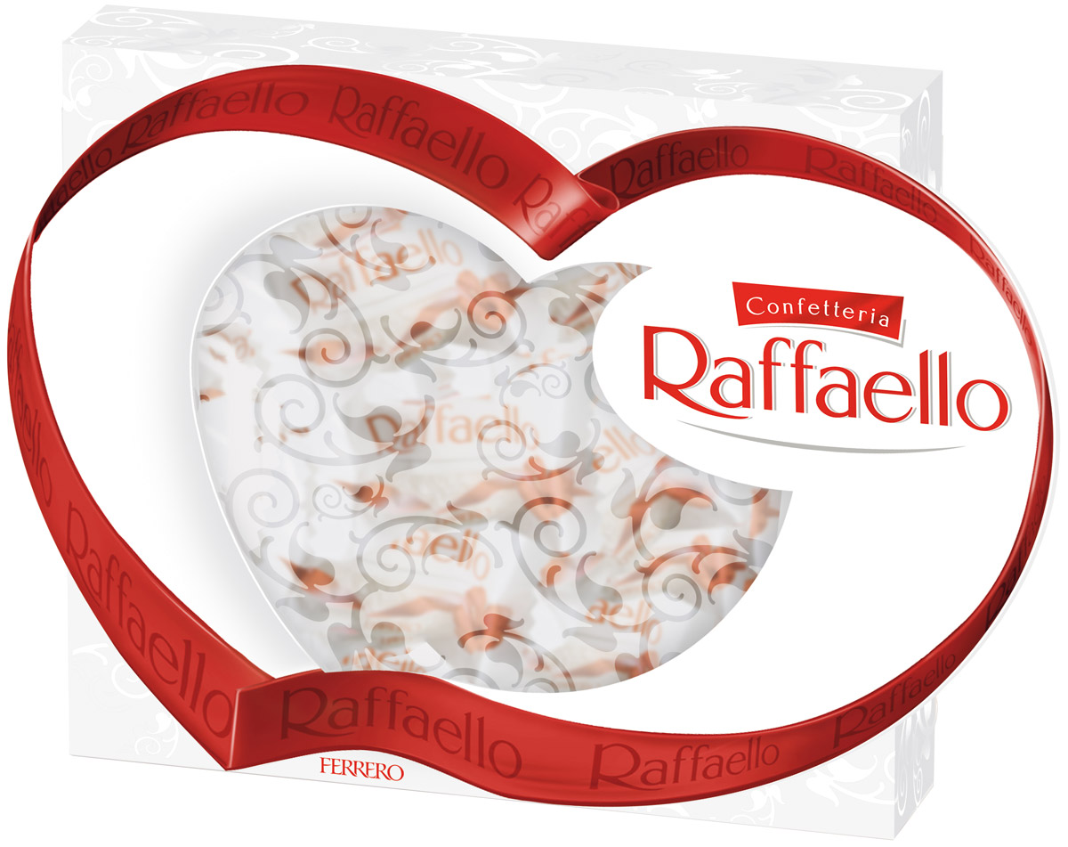 Raffaello Сердце конфеты с цельным миндальным орехом в кокосовой обсыпке, 120 г8252919 Raffaello Сердце конфеты с цельным миндальным орехом в кокосовой обсыпке, 120 г8252919Конфеты Раффаэлло с цельным миндальным орехом в кокосовой обсыпке.