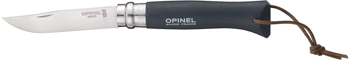 Нож Opinel Tradition. Colored №08, длина клинка 8,5 см, цвет: серыйWS 7064 Нож Opinel Tradition. Colored №08, длина клинка 8,5 см, цвет: серыйWS 7064Нож Opinel Tradition Colored №08, нержавеющая сталь, рукоять - граб, цвет - серый, с темляком.Идеальный карманный нож для пикника, барбекю, походов, охоты и рыбалки.Характеристики ножа:Материал лезвия: сталь Sandvik 12C27Материал рукояти: окрашенный граб, цвет серыйТип ножевого замка: ViroblockПриспособление для открытия клинка: насечка на лезвииДлина лезвия, см: 8,5Длина ножа, см: 19Ширина лезвия, см: 1,73Длина в сложенном положении, см: 11Вес, гр: 45Viroblock - оригинальное запорное устройство, представляющее собой кольцо с прорезью, которое, будучи повернуто относительно оси ножа, упирается в пятку клинка и не доет ножу самопроизвольно складываться при работе или раскладываться в кармане. Конструкция эта защищена патентом и устанавливается на ножи Opinel с 1955 года, начиная с модели n° 6.