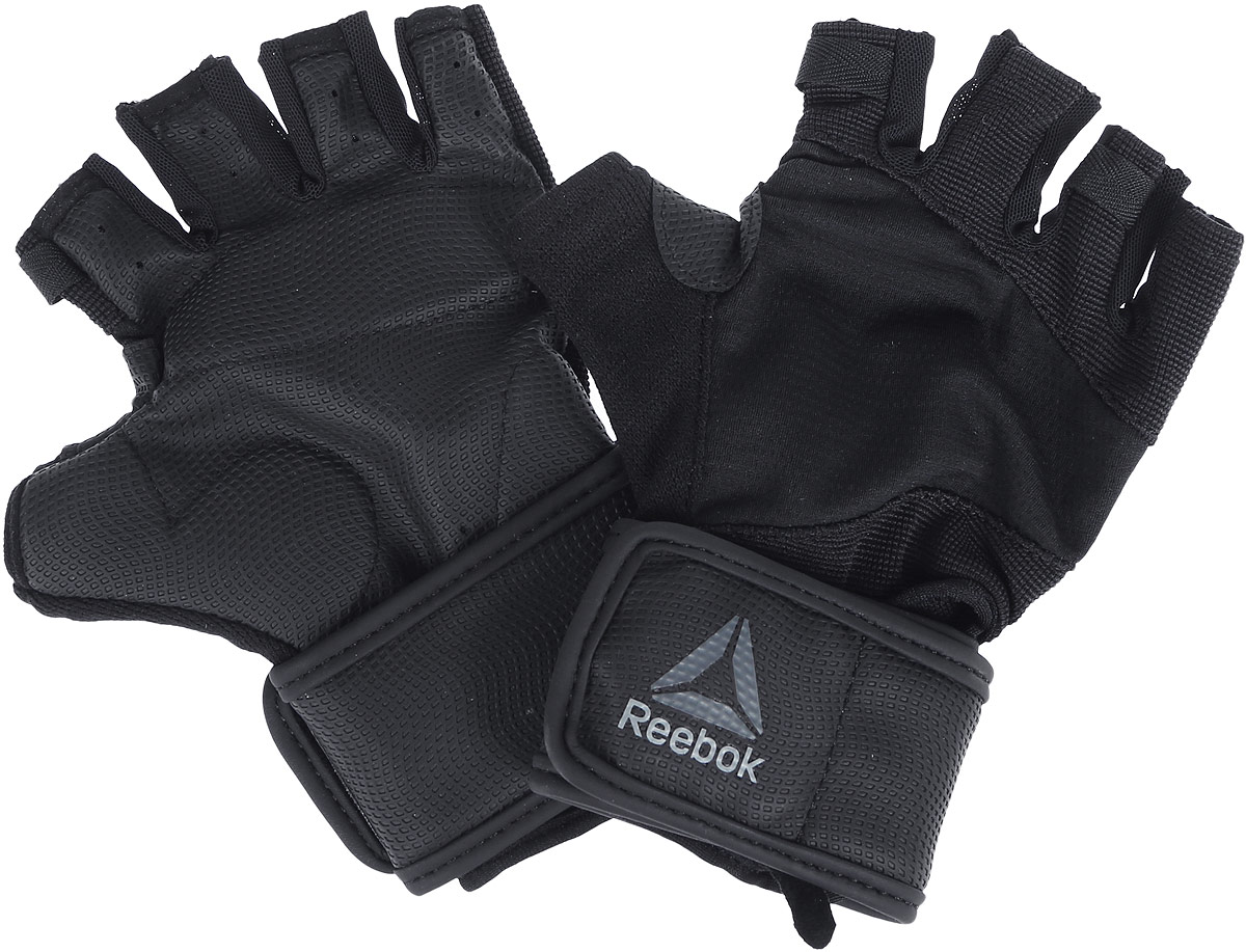 Перчатки для фитнеса Reebok Os U Wrist Glove, цвет: черный. BK6293. Размер L (22)BK2879 Перчатки для фитнеса Reebok Os U Wrist Glove, цвет: черный. BK6293. Размер L (22)BK2879Перчатки Reebok Os U Wrist Glove надежно защищают руки во время упражнений с весами. Поддержка запястий защитит суставы, а технология Speedwick отводит влагу с поверхности кожи, оставляя ощущение сухости и комфорта. Амортизирующие силиконовые вставки на ладонях поглощают энергию удара, а сетчатая структура обеспечивает эффективную вентиляцию. Перчатки выполнены из нескольких материалов для вентиляции и уверенного хвата. Ремешок на запястье служит для оптимальной посадки.