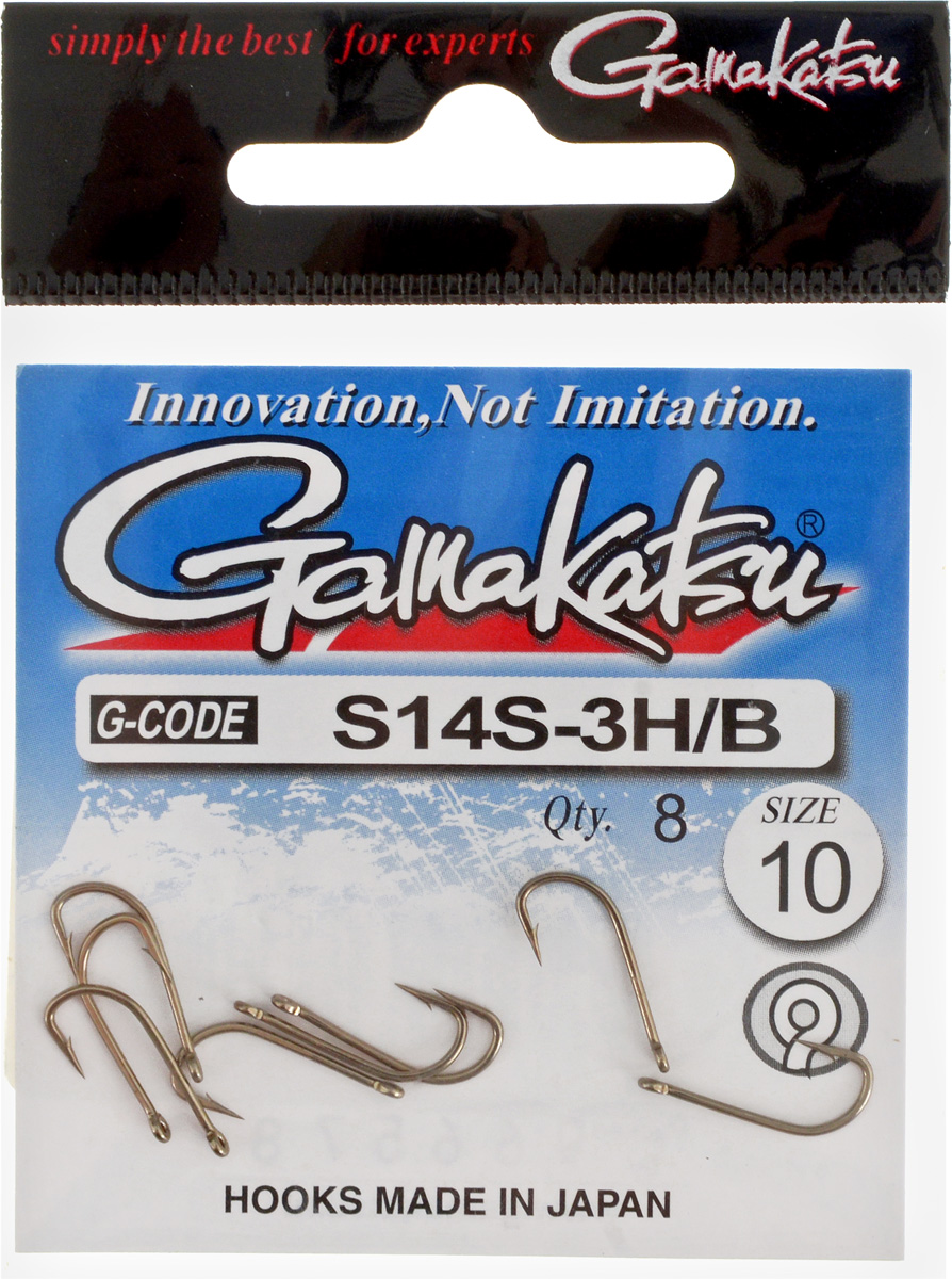 Крючок рыболовный Gamakatsu S14S-3H/B, размер 10, 8 шт010-01199-23 Крючок рыболовный Gamakatsu S14S-3H/B, размер 10, 8 шт010-01199-23Крючок Gamakatsu S14S-3H/B предназначен для ловли мелкой и средней рыбы. Изделие изготовлено из высококачественной и прочной стали. Крючок прекрасно справляется с любой рыбой как на море, так и на спокойной воде. Размер: 10.Количество: 8 шт. Вид головки: кольцо.