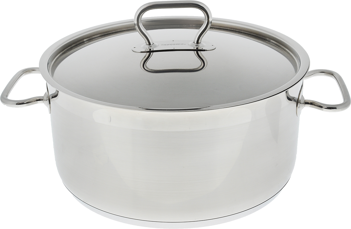 Кастрюля Tescoma Home Profi с крышкой, 5 л54 009312 Кастрюля Tescoma Home Profi с крышкой, 5 л54 009312Кастрюля Tescoma Home Profi изготовлена из первоклассной нержавеющей стали 18/10 с матовой и зеркальной полировкой. Благодаря компактной конструкции с массивными и широкими ручками, она замечательно подходит для профессионального и домашнего использования. Изделие оснащено крышкой из нержавеющей стали.Многослойное дно обладает замечательными термоаккумуляционными свойствами, которые помогают экономить энергию. Плиту можно выключить заранее перед окончанием приготовления, которое проходит и при низкой мощности плиты. Блюда, оставленные в посуде, дольше остаются горячими. Посуда серии Home Profi изготовлена таким образом, чтобы соответствовать требованиям к посуде для интенсивного и длительного использования. Пригодна для газовых, электрических, стеклокерамических и индукционных плит. Можно мыть в посудомоечной машине. Высота стенки: 12 см. Внутренний диаметр кастрюли: 24 см.Ширина (с учетом ручек): 33 см.