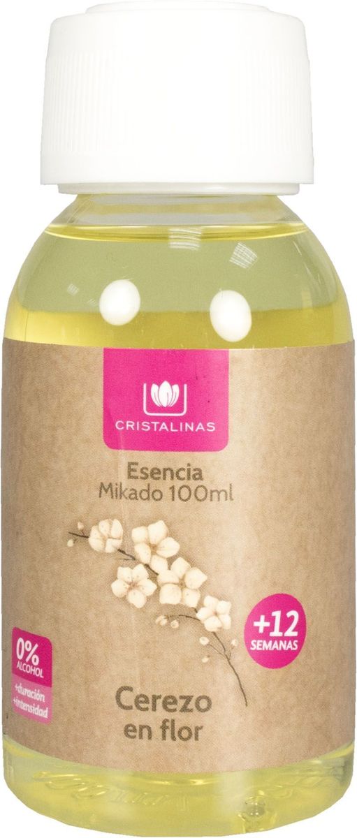 Арома-диффузор Cristalinas Mikado. ЗБ, для жилых помещений, с ароматом цветущей вишни, 100 мл10503 Арома-диффузор Cristalinas Mikado. ЗБ, для жилых помещений, с ароматом цветущей вишни, 100 мл10503Арома-диффузор Cristalinas для жилых помещений с ароматом цветущей вишни создаст успокаивающую атмосферу в доме. Аромат будет распространяться и заполнять помещение плавно и равномерно, будто обволакивая его. Арома-диффузор наполнит помещение приятным ароматом на 16 недель и вам всегда будет особенно хотеться возвращаться домой. Способ применения: 1. Снимите крышку.2. Разместите все ротанговые палочки и расправьте в форме веера.3. Подождите пару часов пока палочки пропитаются ароматом.4. Для более интенсивного запаха можно перевернуть палочки.5. Интенсивность запаха может варьироваться в зависимости от количества размещённых палочек.Способ хранения: хранить в недоступном для детей месте. Меры предосторожности: не употреблять внутрь. Не разбавлять с водой или другими маслами. Использовать только специальные сменные блоки. Не вставлять другие палочки, так они не будут поглощать аромат. Избегать попадания в глаза и прямого контакта с кожей. Токсичный для водных организмов с долгосрочными последствиями. При контакте с кожей тщательно промыть ее проточной водой с мылом. При попадании в глаза аккуратно промыть их водой в течение нескольких минут. Состав: дельта-дамаскон, линалоол, земляничный альдегид.