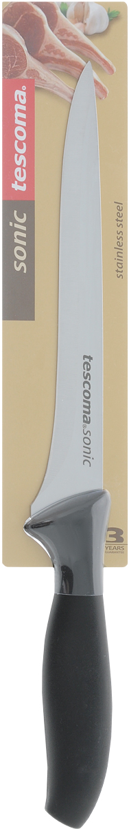 Нож для отделения костей Tescoma Sonic, длина лезвия 16 см54 009312 Нож для отделения костей Tescoma Sonic, длина лезвия 16 см54 009312Нож Tescoma Sonic предназначен для отделения костей. Лезвие ножа выполнено из высококачественной нержавеющей стали, а эргономичная ручка из прочного пластика. После использования вымыть и высушить, хранить в недоступном для детей месте. Можно мыть в посудомоечной машине.Длина лезвия: 16 см.Общая длина ножа: 28,5 см.