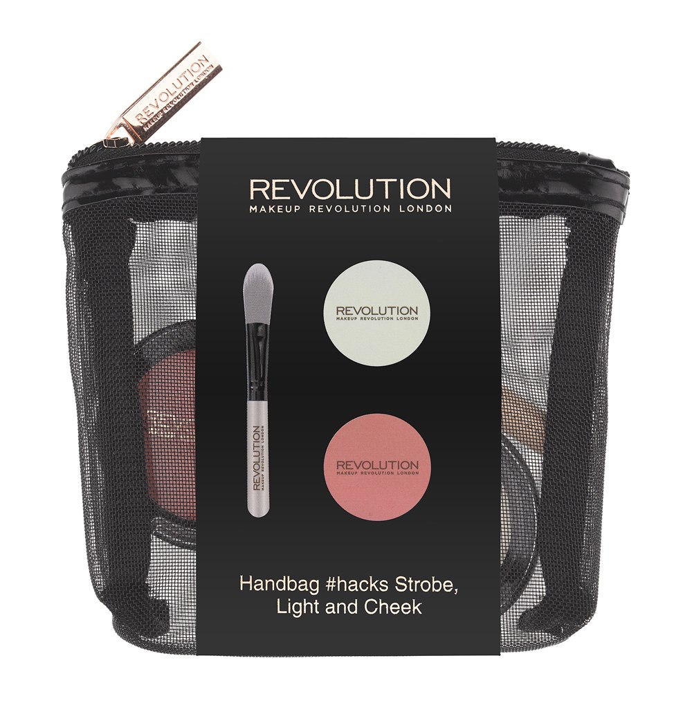 Makeup Revolution Набор для макияжа Handbag #hacks Strobe Light & Cheek28032022 Makeup Revolution Набор для макияжа Handbag #hacks Strobe Light & Cheek28032022Набор, который сделает любой образ ослепительным! Кремовый хайлайтер нежного молочного оттенка, универсальные коралловые румяна и мини-кисть для их нанесения и растушевки - в стильной компактной косметичке. Отличный повод порадовать подругу или себя любимую!