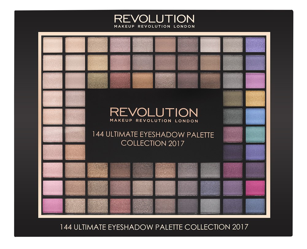 Makeup Revolution Набор из 144 теней Ultimate Eyeshadow Collection 2017A8995000 Makeup Revolution Набор из 144 теней Ultimate Eyeshadow Collection 2017A8995000144 оттенка теней в одной палетке - мечта, которая может стать реальностью! От естественных светлых до насыщенных ярких - с палеткой 144 Ultimate Eyeshadow вы точно сможете создать любой макияж глаз! Настоящий Must Have для визажистов и бьютиголиков!