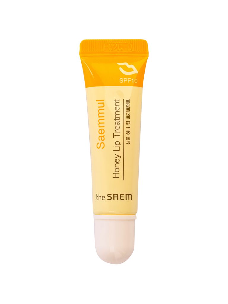 The Saem Бальзам для губ питательный Saemmul Honey Lip Treatment SPF10, 10 млFS-00897 The Saem Бальзам для губ питательный Saemmul Honey Lip Treatment SPF10, 10 млFS-00897Бальзам-эссенция восстанавливает обезвоженную, сухую, обветренную кожу губ. Дарит мягкость, гладкость и укрепляет защитный барьер. Способствует заживлению мелких морщинок кожи и восстанавливает эластичность. Обладает активным питательным комплексом (экстракт меда, масло какая, миндаля, лаванды, розмарина, ромашки и т.д.).