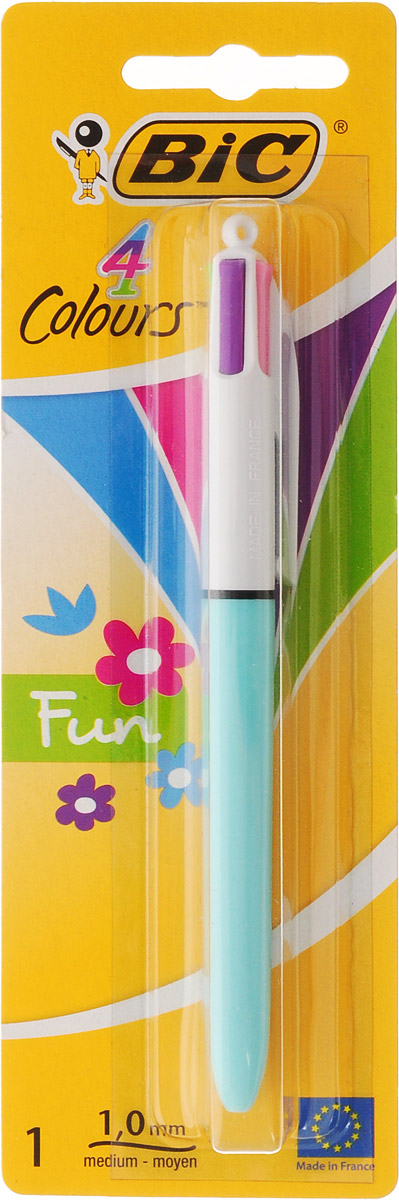 Bic Ручка шариковая Colours Fun 4 в 1 цвет корпуса голубой72523WD Bic Ручка шариковая Colours Fun 4 в 1 цвет корпуса голубой72523WDАвтоматическая шариковая ручка Bic Colours Fun - это четырехцветная ручка, позволяющая писать любым из четырех цветов: фиолетовый, розовый, зеленый, голубой. Она имеет удобный автоматический механизм и утолщенный корпус.
