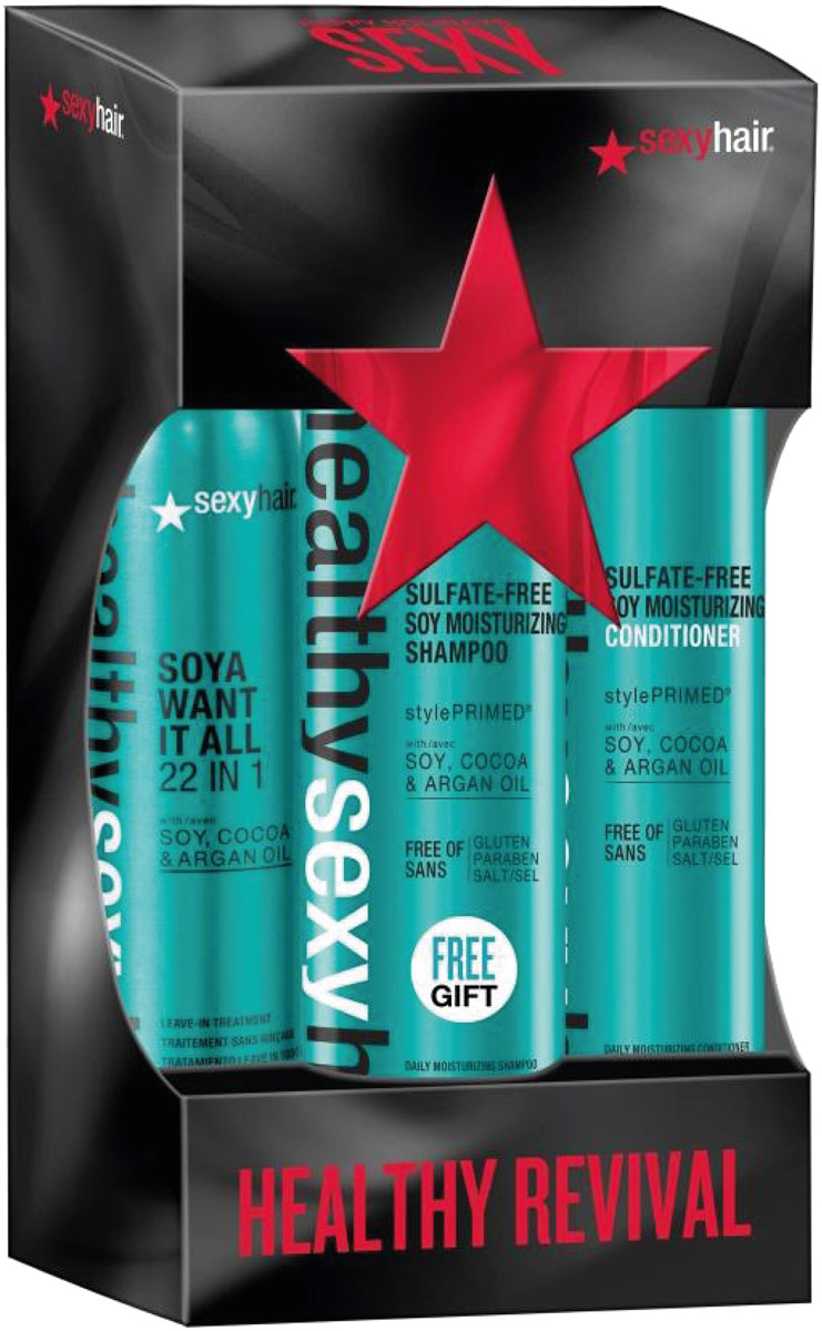 Sexy Hair Healthy Набор Максимальное оздоровлениеSatin Hair 7 BR730MN Sexy Hair Healthy Набор Максимальное оздоровлениеSatin Hair 7 BR730MNСпрей-уход 22 в 1 150 млКондиционер на соевом молоке для обычных и окрашенных волос 300 млШампунь на соевом молоке для обычных и окрашенных волос 300 мл — в подарок!