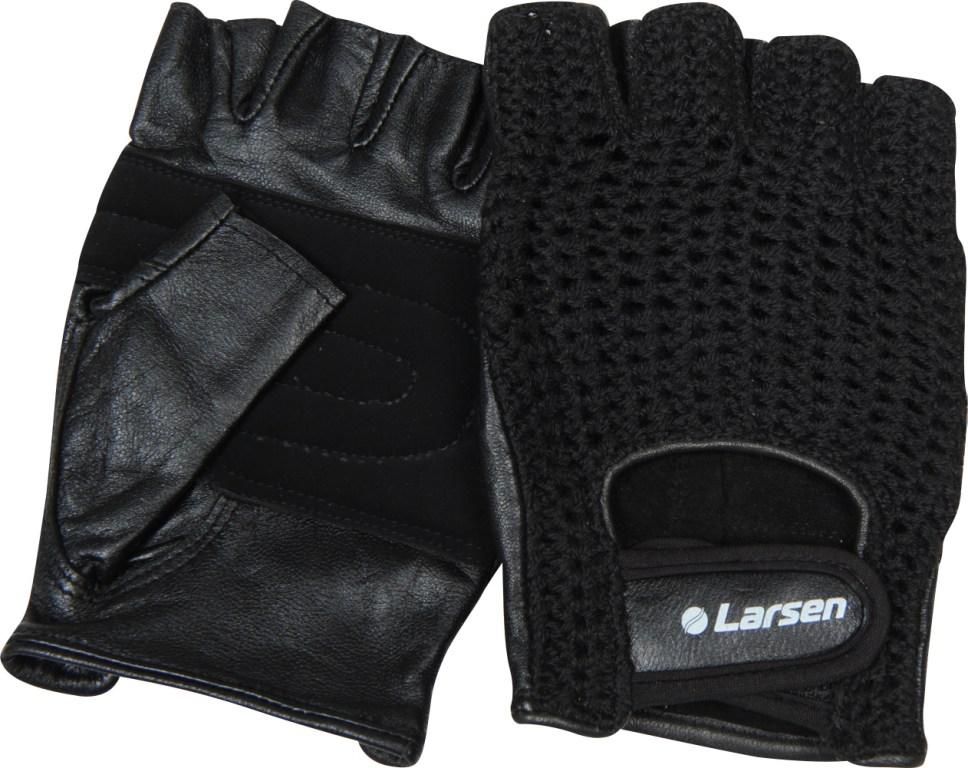 Перчатки для фитнеса Larsen NT503, цвет: черный. Размер SKSM-3002014 Перчатки для фитнеса Larsen NT503, цвет: черный. Размер SKSM-3002014Перчатки Larsen NT503 предназначены для занятий тяжелой атлетикой, во время которых необходим комфорт и особая защита ладоней. Перчатки выполнены из натуральной кожи и снабжены сетчатой хлопковой тканью с тыльной стороны ладони. Дополнительная накладка на ладони служит для усиления защиты от протирания. Удобная застежка-липучка Velcro обеспечивает надежную фиксацию на руке.