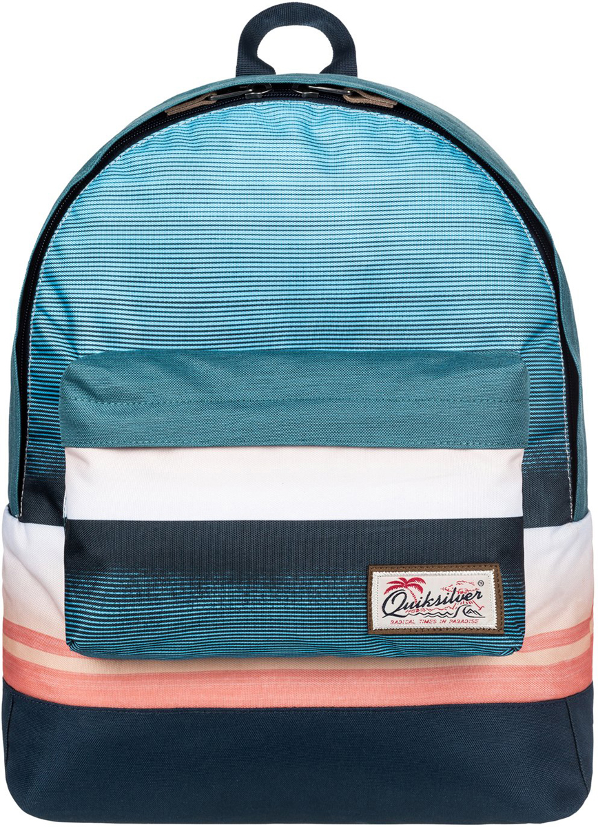 Рюкзак мужской Quiksilver Everyday Poster, цвет: мультиколор. EQYBP03337-MKM3S76245 Рюкзак мужской Quiksilver Everyday Poster, цвет: мультиколор. EQYBP03337-MKM3S76245Рюкзак Quiksilver выполнен из текстиля. У модели одно основное отделение. Передний карман на молнии. Рюкзак с регулируемыми по длине плечевыми лямками и петлей для подвешивания.