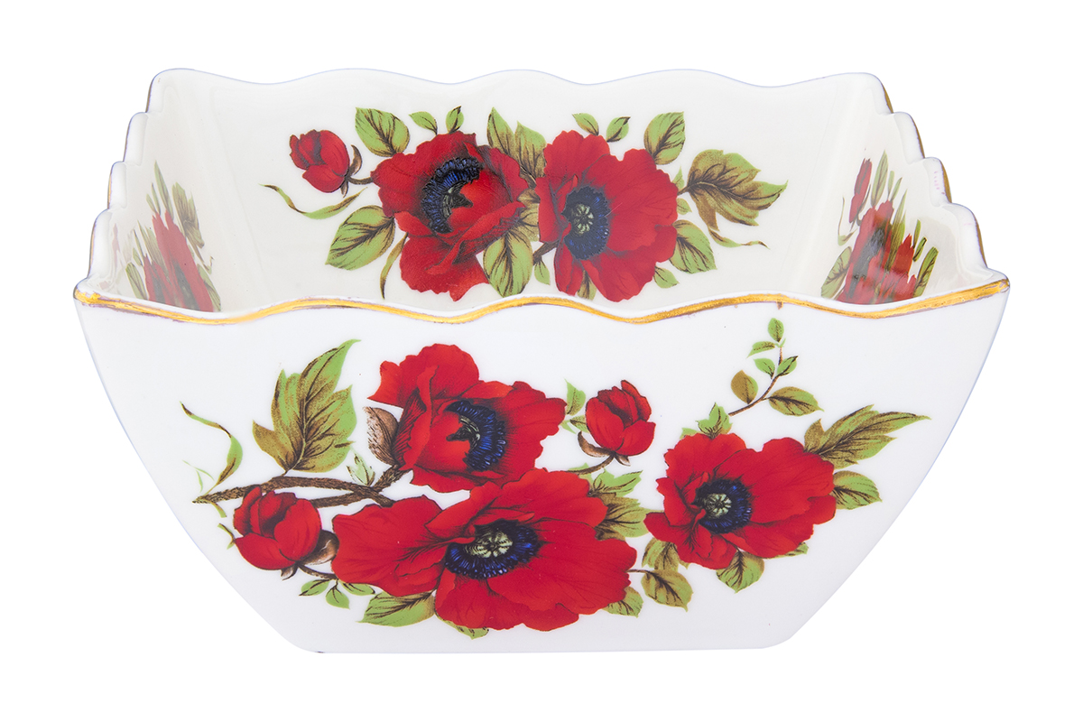 Салатник Elan Gallery Маки, 1 л54 009312 Салатник Elan Gallery Маки, 1 л54 009312Великолепный салатник Elan GalleryМаки с волнистым краем идеален для сервировки салатов и и станет украшением для ваших блюд. Изделие выполнено из высококачественного фарфора и оформлено цветочным рисунком. Салатник упакован в подарочную упаковку.Размер салатника: 16 х 16 х 7,5 см. Объем: 1 л.