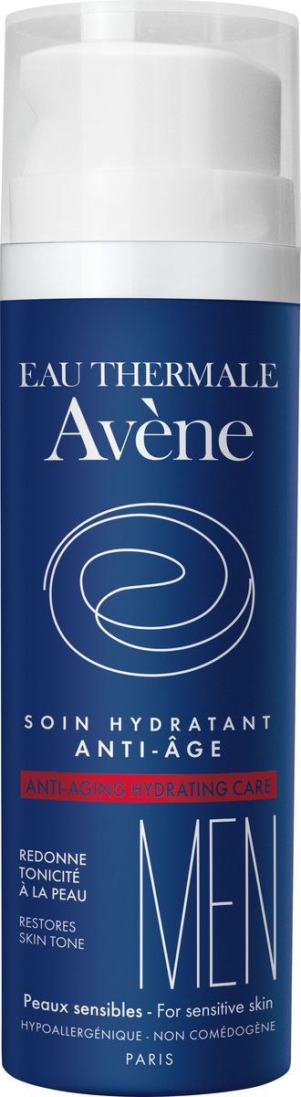 Avene Men Антивозрастной увлажняющий уход, 50 млC51146 Avene Men Антивозрастной увлажняющий уход, 50 млC51146Увлажняет, насыщает питательными веществами и тонизирует кожу. Оказывает глобальное антивозрастное действие.Преимущества:- Восстановление структуры: Усиливает действие натурального синтеза гиалуроновой кислоты.- Укрепление: восстанавливает эластичность кожи.- Антиоксидантые свойства.