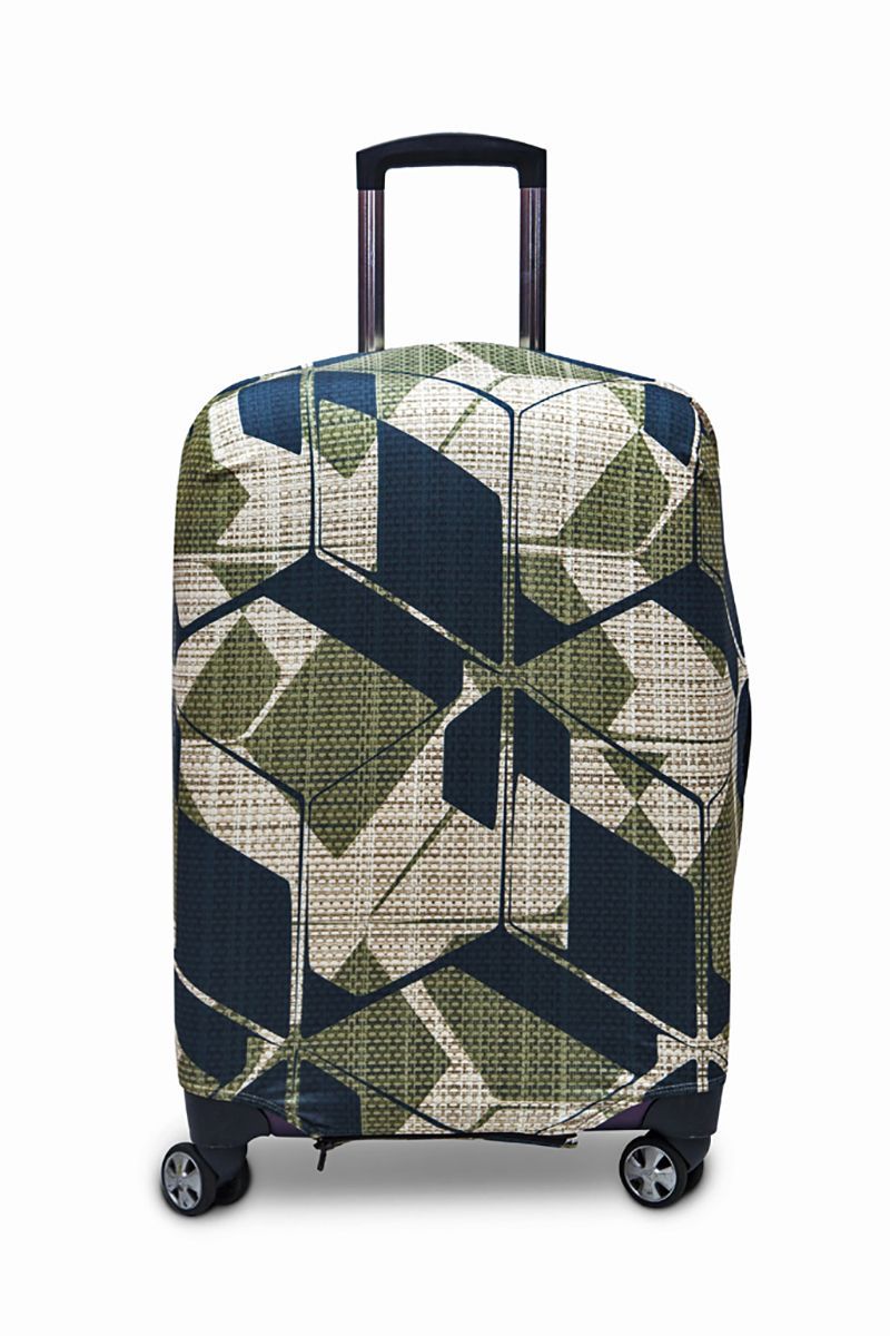 Чехол для чемодана Fancy Armor Travel Suit Eco. Милитари, размер XL (65-75 см)FTS_ECO_839 Чехол для чемодана Fancy Armor Travel Suit Eco. Милитари, размер XL (65-75 см)FTS_ECO_839Чехол Fancy Armor Travel Suit Eco. Милитари предназначен для чемоданов высотой 65-75 см, выполнен из спандекса - легкого, эластичного и стойкого к разрыву материала, плотностью 240 г/см3. Универсальный чехол для большого чемодана защищает чемодан и вещи от грязи и повреждений, заменяет пленку в аэропорту и позволяет сэкономить время и деньги на упаковке багажа, а также поможет безошибочно отличить свой чемодан. Запатентованная выкройка обеспечивает идеальную посадку, а высокое качество пошива и используемых материалов гарантирует долгую службу чехла. Обработанные силиконовой резинкой вырезы специальной формы обеспечивают удобный доступ ко всем ручкам чемодана.