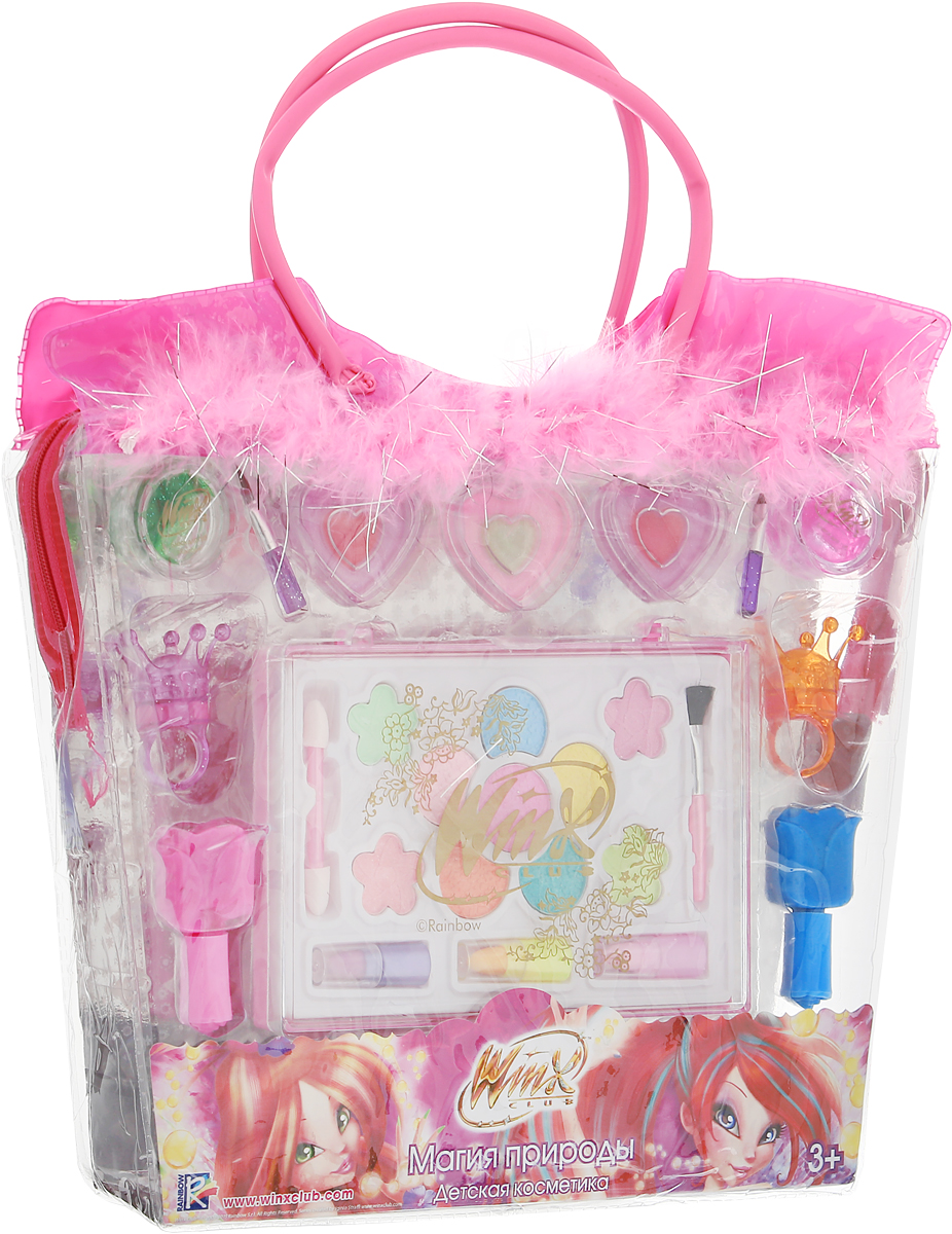 Winx Club Набор детской декоративной косметики Магия природыSC-FM20104 Winx Club Набор детской декоративной косметики Магия природыSC-FM20104Набор детской косметики Winx Club Магия природы (блеск, тени, лаки, помадки, дополнительные элементы, в сумке) изготовлен под лицензией известного мультсериала и включает всё необходимое для создания яркого образа.Красочное, фирменное оформление упаковки, любимые персонажи, качество и безопасность для ребёнка - всё это делает лицензионную продукцию привлекательной и популярной среди покупателей всех возрастов.Рекомендуемый возраст от 3 лет.Не рекомендуется детям до 3-х лет.Уважаемые клиенты! Обращаем ваше внимание, что полный перечень состава представлен на дополнительном изображении.