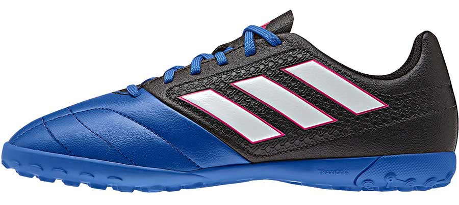 Бутсы для мальчика adidas Ace 17.4 tf j, цвет: синий, черный, белый. BA9247. Размер 3 (35)BA9247 Бутсы для мальчика adidas Ace 17.4 tf j, цвет: синий, черный, белый. BA9247. Размер 3 (35)BA9247Бутсы для мальчика Adidas Ace 17.4 tf j с верхом из текстиля, полимера и резины. Легкий и гибкий верх Control Feel повторяет форму стопы для абсолютного контроля мяча. Классическая шнуровка фиксирует модель на стопе. Стелька, выполненная из мягкого текстиля, обеспечивает комфорт и отличную амортизацию. Подошва с шипами гарантирует отличное сцепление с покрытием, технология Total Control предназначена для маневренности и превосходной устойчивости на твердых покрытиях, искусственный газон с коротким синтетическим ворсом.