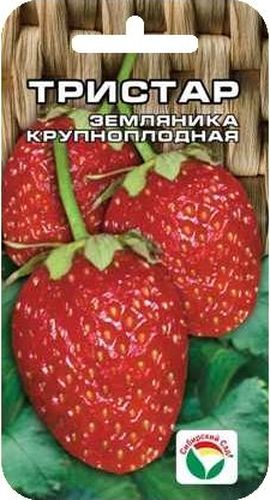 Семена Сибирский сад Клубника. Тристар, 10 штBH-SI0439-WW Семена Сибирский сад Клубника. Тристар, 10 штBH-SI0439-WWОдин из лучших современных ремонтантных зимостойких сортов. Куст компактный. Ягоды крупные, массой 25-30 грамм, конической формы, темно-красные, блестящие, транспортабельные. Высокое содержание сахара сочетается с десертным вкусом ягод.Ценная особенность сорта - повторное плодоношение в конце лета. Урожай формируется не только на материнском растении, но и на усах. Важнейшее условие получения высоких урожаев для данного сорта - регулярные обильные поливы и органические подкормки не реже 1 раза в неделю.Внимание! Семена клубники туговсхожие! Необходимо строго соблюдать посевной режим! Всходы чаще всего появляются неравномерно в течение 30-40 дней (до 60 дней).Сеять семена на рассаду можно в различное время года, однако лучшее время для посева - зима (конец января - март). Подготовка почвенной смеси заключается в следующем: 3 части песка перемешивают с 5 частями рассыпчатого перегноя и прогревают в духовом шкафу 3-4 часа при температуре 90-100°С. Семена аккуратно раскладывают на поверхности слегка уплотненного и увлажненного грунта, накрывают слоем снега толщиной 5 см, сверху горшочки закрывают пленкой для предотвращения пересыхания почвы. На 3-5 дней посевные горшочки ставят в холодное место (температура 0...+5°C), затем для прорастания семена держат при постоянной температуре +22°С, не допуская пересыхания почвы.В фазе 1 -2 настоящих листьев сеянцы пикируют в горшочки и снижают температуру до +14...+16°С. Пересадку в грунт производят после появления 6-го настоящего листа.