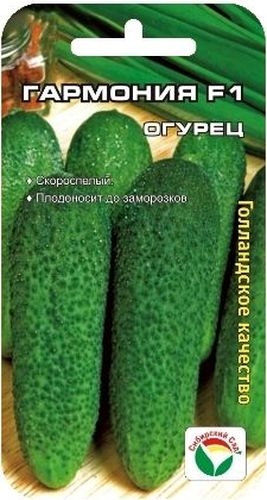 Семена Сибирский сад Огурец. Гармония F1BH-SI0439-WW Семена Сибирский сад Огурец. Гармония F1BH-SI0439-WWОчень ранний самоопыляемый гибрид. Растение среднерослое, формирует до 6 огурчиков в узле. Зеленцы корнишонного типа, мелкошипые, однородные, отличного качества. Гибрид легко переносит как ночные похолодания, так и дневные повышения температур.