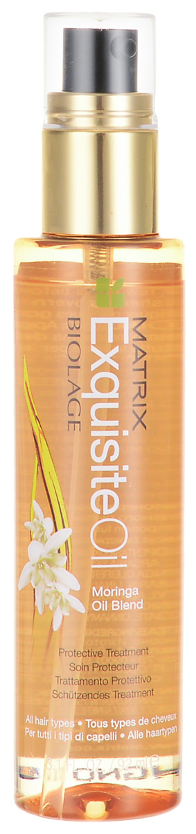 Matrix Biolage Exquisite Oil Эксквизит ойл масло 92млFS-00897 Matrix Biolage Exquisite Oil Эксквизит ойл масло 92млFS-00897Масло глубоко питает, восстанавливает и ухаживает за волосами, не утяжеляя структуру. Делает волосы блестящими, мягкими, послушными, снимает статическое электричество, способствует поддержанию формы прически, устраняет пористость и уменьшает сечение кончиков. Это средство для волос является универсальным для решения проблем волос любого типа и в любом состоянии. Сухие волосы получают питание, мягкость и невероятную гладкость. Вьющимся непослушным волосам продукт придает упругость и четко очерченную форму. Тонкие волосы становятся более объемными и пышными. Также масло сохраняет блеск окрашенных волос, одновременно придавая им шелковистость.