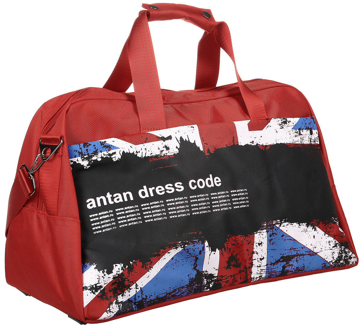 Сумка дорожная Аntan, цвет: красный. 46200107487761754.040_ Сумка дорожная Аntan, цвет: красный. 46200107487761754.040_Вместительная дорожная сумка Аntan выполнена из текстиля. Изделие имеет одно отделение, которое закрывается на застежку-молнию. Внутри модель дополнена двумя сетчатыми карманами. Снаружи, на передней стенке расположен карман на застежке-молнии. Сумка дополнена двумя удобными ручками. В комплект входит съемный регулируемый плечевой ремень. Основание изделия защищено от повреждений пластиковыми ножками.