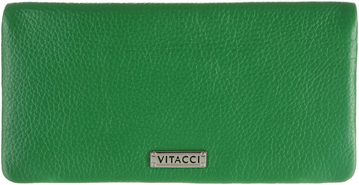 Кошелек женский Vitacci, цвет: зеленый. HS1411-022_516 Кошелек женский Vitacci, цвет: зеленый. HS1411-022_516Элегантный женский кошелек Vitacci выполнен из высококачественной натуральной кожи. Кошелек застегивается на клапан с кнопкой и имеет три отделения для купюр. Внутри также располагаются двенадцать накладных открытых кармашков для карт, один из которых дополнен прозрачной вставкой, и прорезной карман на застежке-молнии. Кошелек дополнен отделением для мелочи на молнии, которое расположено на задней стенке. Практичность и уникальный стиль кошелька Vitacci подчеркнут вашу элегантность и превосходный вкус.