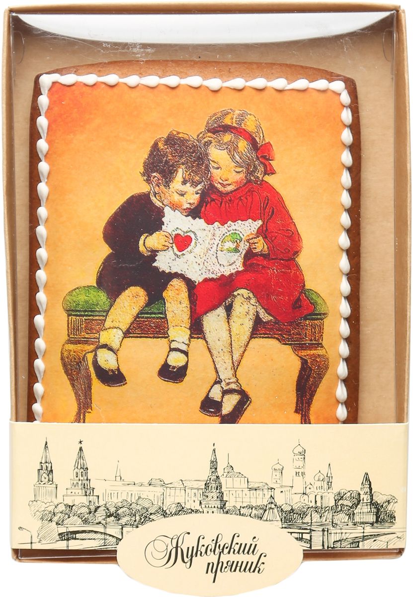 Жуковский пряник Подарочный набор Первая любовь0120710 Жуковский пряник Подарочный набор Первая любовь0120710Медово-имбирный пряник с росписью из айсинга, фотопечатью на сахарной бумаге. Отличный подарок для любимых. Без ГМО.