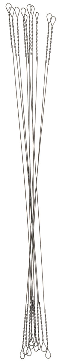 Поводок рыболовный Yoshi Onyx Wire Leader String, 0,275 мм, 10 см, 10 штMABLSEH10001 Поводок рыболовный Yoshi Onyx Wire Leader String, 0,275 мм, 10 см, 10 штMABLSEH10001Поводки Yoshi Onyx надежны, быстро монтируются и могут достойно противостоять щучьим атакам, не давая хищнику срезать приманку. Такие поводки отлично сработают и при проведении объемных приманок через заросли и кувшинки, при анимации крупных джерков или мягкой резины. С одинаковой вероятностью на приманку, оснащенную тонким струнным поводком, может пойматься и щука, и голавль, и жерех с язем. Отсутствие слабых звеньев исключает возможность схода хищника. Большинство рыболовов применяет поводок-струну и вовсе без дополнительной оснастки. Крепления при таком способе производятся методом скрутки. Для монтажа приманки просто нужно раскрутить косичку. Следует с вниманием отнестись при подобном креплении поводка к плетеному шнуру - если диаметр струны будет меньше диаметра шнура, то велика вероятность, что поводок будет резать плетенку.