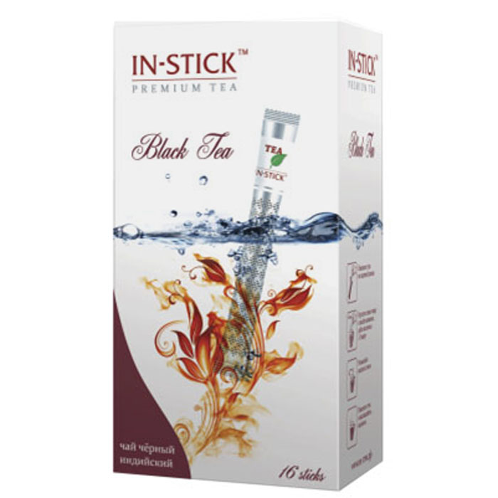 In-Stick чай индийский черный в стиках, 16 шт101246 In-Stick чай индийский черный в стиках, 16 шт101246В ассортименте коллекции IN-STICK Premium tea используются только лучшие, отборные сорта чая высшего сорта. Черный чай изготавливается из чайного листа, собранного вручную в северной части Ассама – главной чайной плантации Индии, обеспечивающей элитные мировые бренды. Этот сорт отличается значительной крепостью, терпким вкусом и насыщенным ароматом.