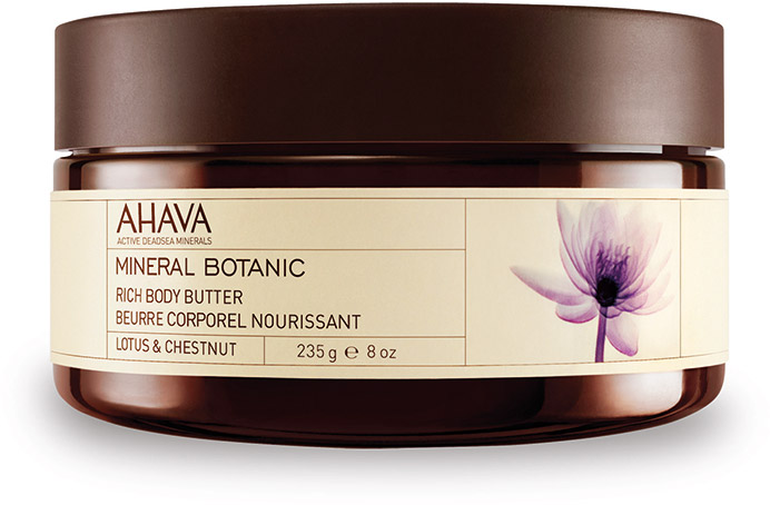 Ahava Mineral Botanic Насыщенное масло для тела лотос и благородный каштан 235 гр80623065 Ahava Mineral Botanic Насыщенное масло для тела лотос и благородный каштан 235 гр80623065Мягкое и ультра питательное крем-масло для тела обеспечивает интенсивное увлажнение в течение всего дня. Масло персика, масло Ши смягчают и питают вашу кожу. Нежное сочетание лотоса и сладкого каштана обладает уникальными защитными свойствами.