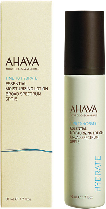 Ahava Time To Hydrate Интенсивно увлажняющий лосьон spf 15 50 мл80715265 Ahava Time To Hydrate Интенсивно увлажняющий лосьон spf 15 50 мл80715265Увлажняющий лосьон для ежедневного применения, который обеспечивает увлажнение и защиту кожи на весь день. Обогащенный эксклюзивной UV ТЕХНОЛОГИЕЙ: Urban Complex™ - мощная синергетическая смесь минералов Мертвого моря и экзотических редких растительных экстрактов.