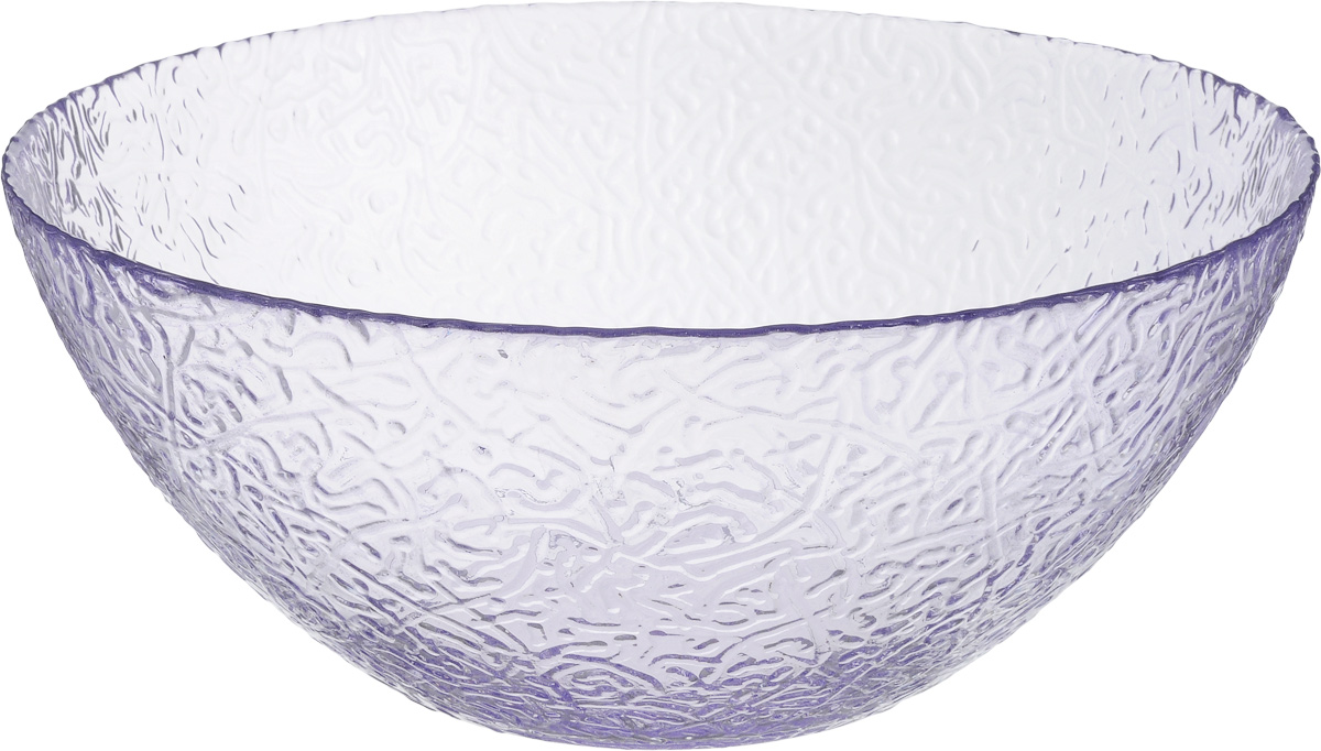 Салатник NiNaGlass Ажур, цвет: лаванда, диаметр 25 см54 009312 Салатник NiNaGlass Ажур, цвет: лаванда, диаметр 25 см54 009312Салатник NiNaGlass Ажур выполнен из высококачественного стекла и декорирован рельефным узором. Идеален для сервировки салатов, овощей и фруктов, ягод, вторых блюд, гарниров и многого другого. Он отлично подойдет как для повседневных, так и для торжественных случаев.Такой салатник прекрасно впишется в интерьер вашей кухни и станет достойным дополнением к кухонному инвентарю.Диаметр салатника (по верхнему краю): 25 см.Высота стенки: 10,5 см.