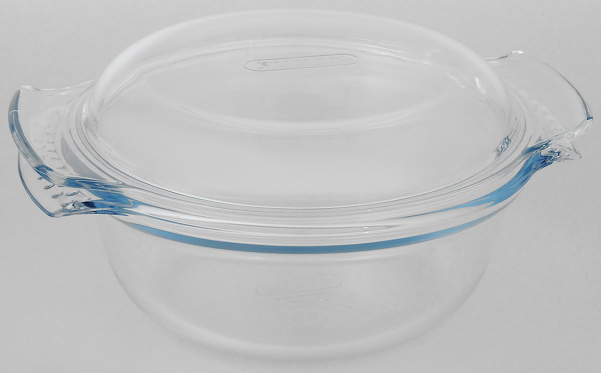 Кастрюля Pyrex Smart Cooking, 2 л. 108A000N94672 Кастрюля Pyrex Smart Cooking, 2 л. 108A000N94672Кастрюля Pyrex Smart Cooking изготовлена из прозрачного жаропрочного стекла. Она оснащена крышкой, которую можно использовать как тарелку. Непористая поверхность исключает образование бактерий, великолепно моется. Изделие идеально подходит для тушения и томления, приготовления рагу, плова, жаркое и других блюд. Емкость снабжена удобными ручками. Выдерживает перепад температур от -40°C до +300°C.Подходит для использования в микроволновой печи, приготовления блюд в духовке, хранения пищи в холодильнике. Можно мыть в посудомоечной машине. Не использовать: горячие блюда на холодных поверхностях, холодные жидкости на горячих блюдах, на поверхности плит, абразивы, порошки.Диаметр кастрюли (по верхнему краю): 19 см.Высота стенки: 8 см.Объем кастрюли: 1,5 л.Объем крышки-чашки: 0,5 л.