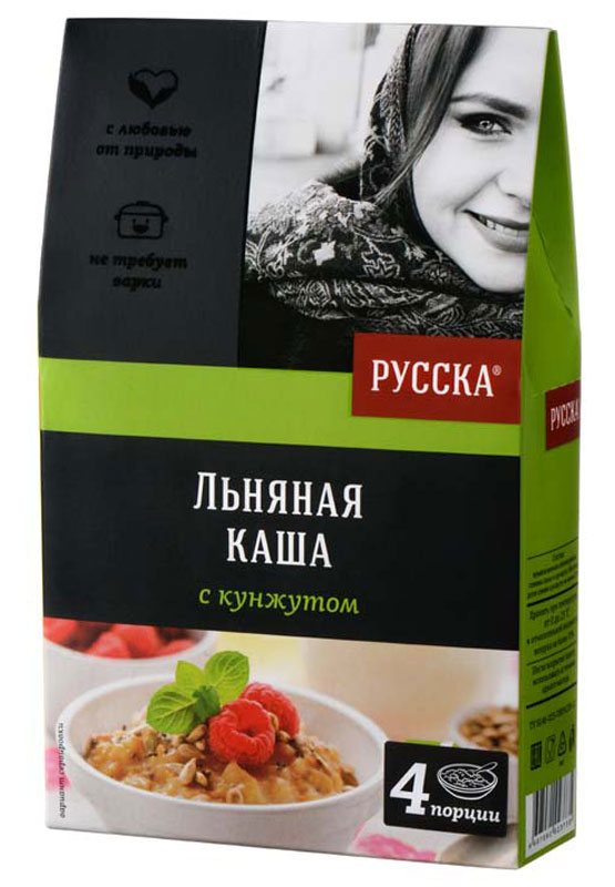 Русска каша льняная с кунжутом, 200 г0120710 Русска каша льняная с кунжутом, 200 г0120710Русска - ильменская словенка, русская красавица с берегов древнего Словенского моря. Льняная каша Русска с различными натуральными наполнителями - это продукт с огромным количеством растительных белков, что определяет его потенциальную целевую аудиторию: это спортсмены, люди, предпочитающие активный и здоровый образ жизни, вегетарианцы. В этой каше льняное семя удачно сочетается с кунжутом. Они дополняют и усиливают оздоровительное действие на организм человека.