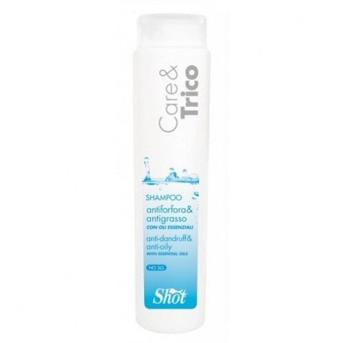 Shot Care and Trico Shampoo Antiforfora and Antigrasso - Шампунь против перхоти для жирных волос 250 млFS-00897 Shot Care and Trico Shampoo Antiforfora and Antigrasso - Шампунь против перхоти для жирных волос 250 млFS-00897Очищает кожу головы, удаляя перхоть и нормализует работу сальных желез. Формула с успокаивающими свойствами устраняет неприятные запахи. Не содержит лаурилсульфат натрия и агрессивных поверхностно-активных веществ.В составе шампуня входит особое противогрибковое вещество — пироктон оламин. Этот компонент, усиленный натуральными экстрактами трав эффективно уничтожает грибок, вызывающий перхоть, но при этом не нарушает естественную микрофлору кожи головы.