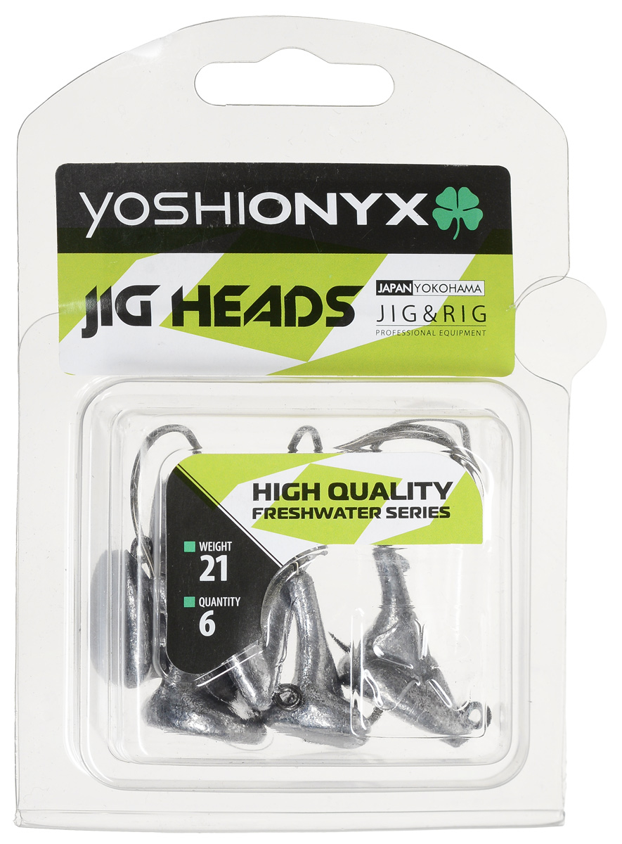 Джиг-головка Yoshi Onyx JIG Bros. Стоящий на дне, крючок Eagle Claw, 21 г, 6 шт96533 Джиг-головка Yoshi Onyx JIG Bros. Стоящий на дне, крючок Eagle Claw, 21 г, 6 шт96533Джиг-головки Yoshi Onyx JIG Bros. Стоящий на дне предназначены для огрузки спиннинговых приманок. Несмотря на кажущуюся простоту этих грузил, от правильного подбора во многом зависит клев хищника. Джиг-головки на крючке Eagle Claw - незаменимые помощники рыбака в поиске и поимке трофея. Острые и невероятно прочные крючки, которые почти невозможно разогнуть, оснащают джиг-головку с правильным весом.Вес: 21 г.Количество: 6 шт.